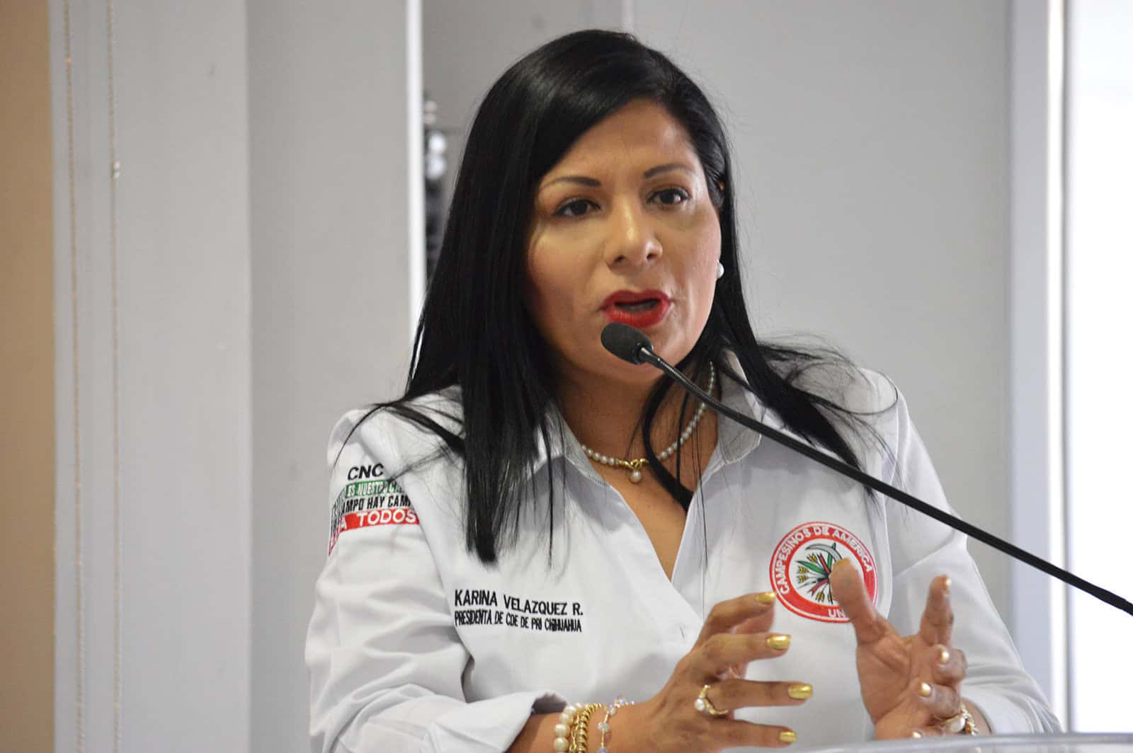 De cara al presupuesto federal para el campo reúne Karina Velázquez a la CNC