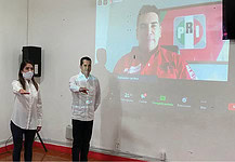 Toma de protesta de nueva dirigencia del PRI en Oaxaca, en sesión virtual